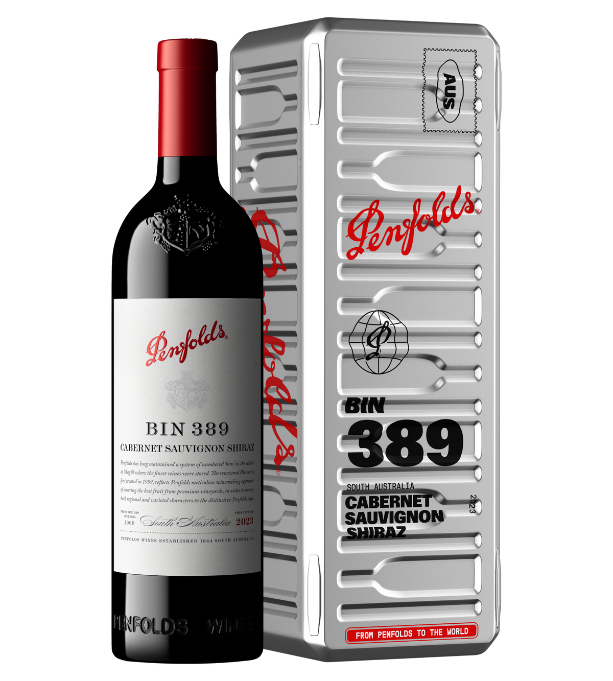 Bin 389 Cabernet Shiraz 2023 Holiday Gift Box Silver